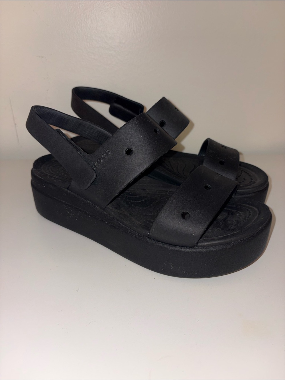 Platform Crocs - Croc Sandals with Heel Strap